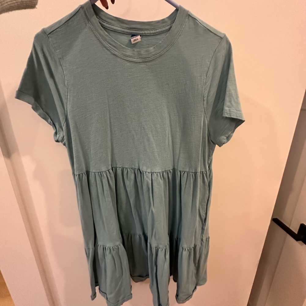 Women's Light Blue Tiered Dress